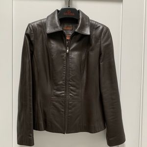 Vintage 90’s Danier brown leather jacket